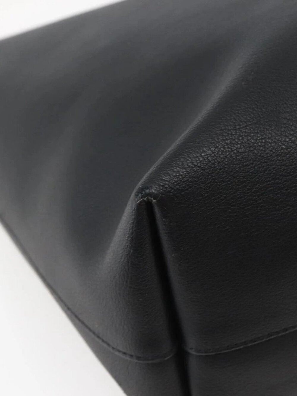 SAINT LAURENT Tote Bag Leather Black Auth hk3059 - Picture 3 of 16